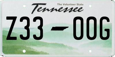 TN license plate Z3300G