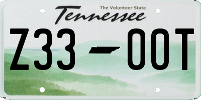 TN license plate Z3300T