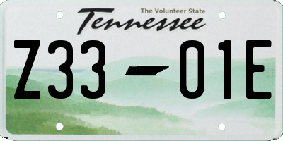 TN license plate Z3301E