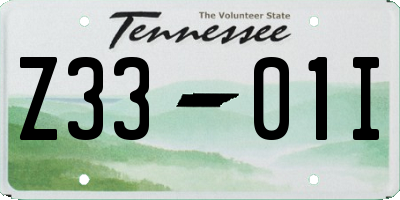 TN license plate Z3301I