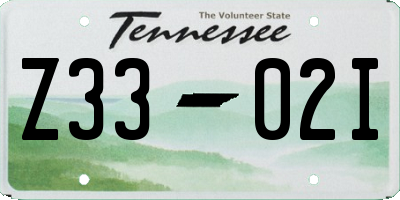 TN license plate Z3302I