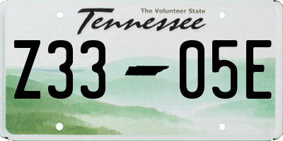 TN license plate Z3305E