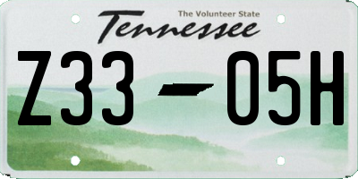 TN license plate Z3305H