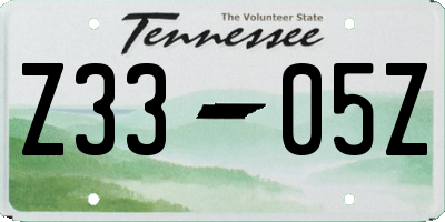 TN license plate Z3305Z