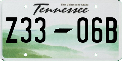 TN license plate Z3306B