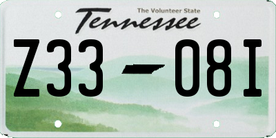 TN license plate Z3308I
