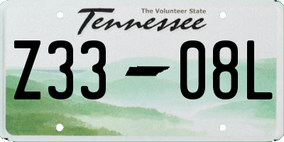 TN license plate Z3308L