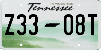 TN license plate Z3308T