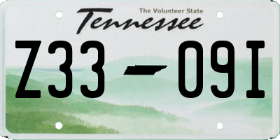 TN license plate Z3309I