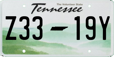 TN license plate Z3319Y