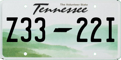 TN license plate Z3322I