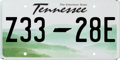 TN license plate Z3328E