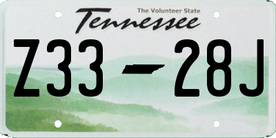 TN license plate Z3328J
