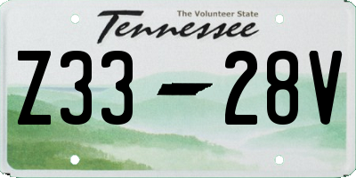 TN license plate Z3328V