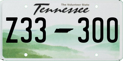 TN license plate Z3330O