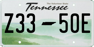 TN license plate Z3350E