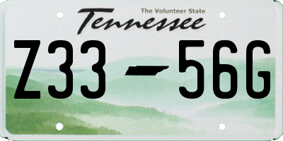 TN license plate Z3356G
