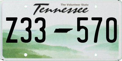 TN license plate Z3357O