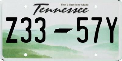 TN license plate Z3357Y