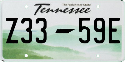 TN license plate Z3359E
