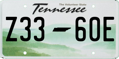 TN license plate Z3360E