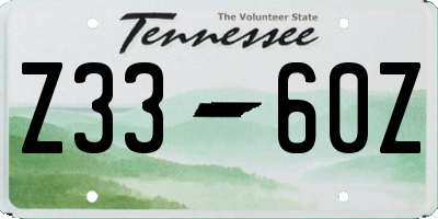 TN license plate Z3360Z