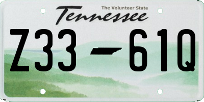 TN license plate Z3361Q