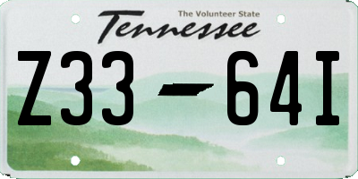 TN license plate Z3364I