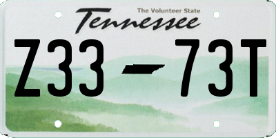 TN license plate Z3373T