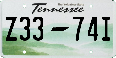 TN license plate Z3374I