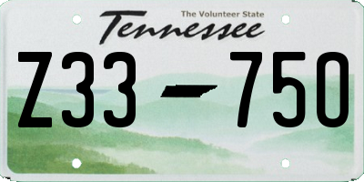 TN license plate Z3375O