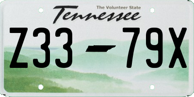 TN license plate Z3379X