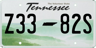 TN license plate Z3382S