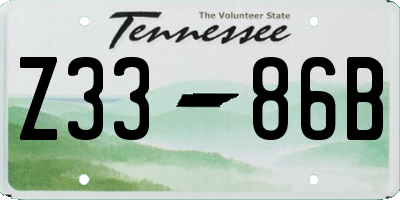 TN license plate Z3386B