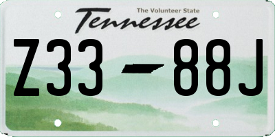 TN license plate Z3388J