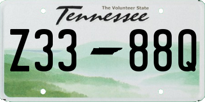 TN license plate Z3388Q
