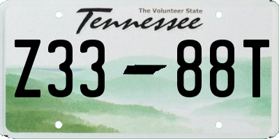 TN license plate Z3388T