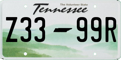 TN license plate Z3399R