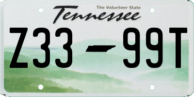 TN license plate Z3399T