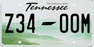TN license plate Z3400M