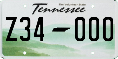 TN license plate Z3400O