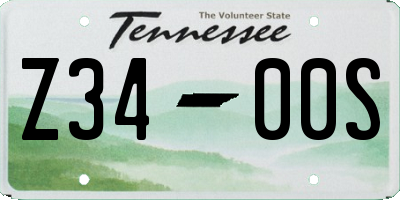 TN license plate Z3400S