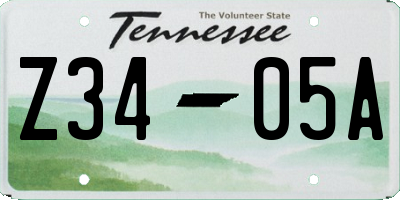 TN license plate Z3405A