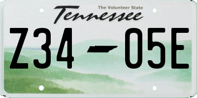TN license plate Z3405E