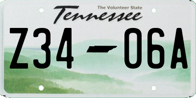 TN license plate Z3406A