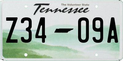 TN license plate Z3409A