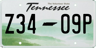 TN license plate Z3409P