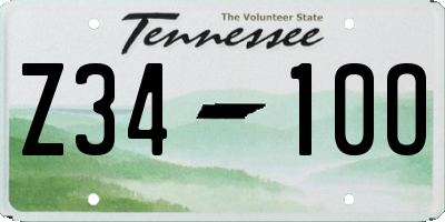 TN license plate Z3410O