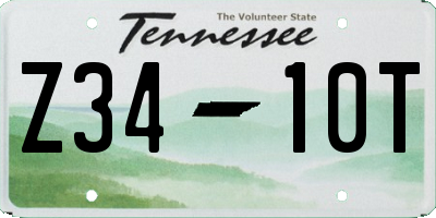TN license plate Z3410T