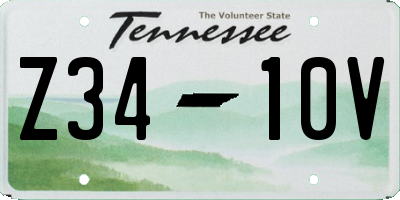 TN license plate Z3410V